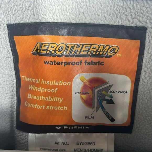 🔥 Black PHENIX Performance Aerothermo Waterproof Jacket - Men Sz Large - EUC - Picture 8 of 11